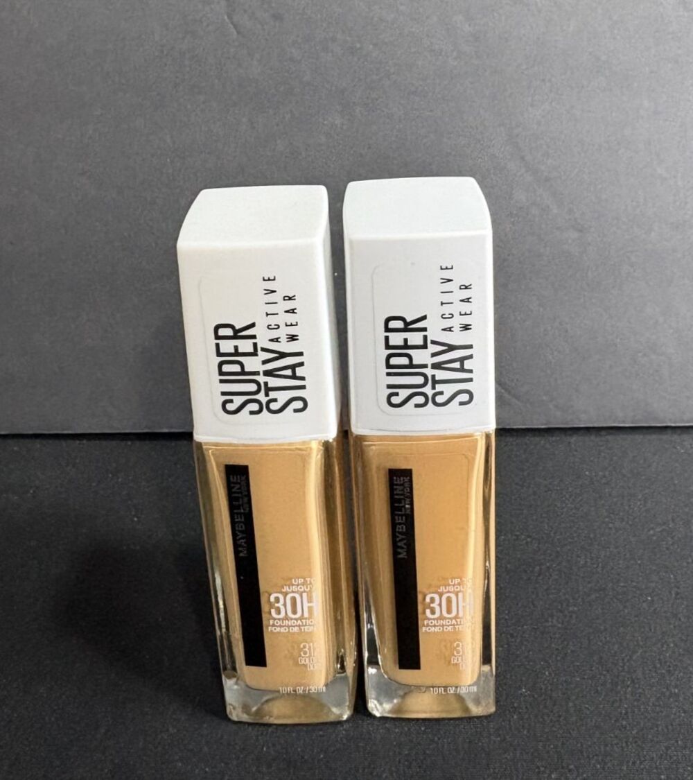2 of Pack Maybelline Super Stay 30H Coverage Liquid Foundation Golden Dore 312